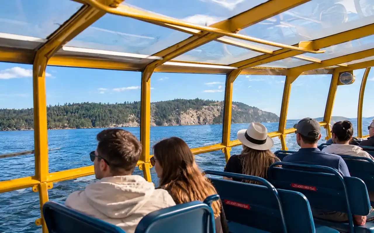 Vancouver Whale Watch Large Zodiac Tour with Guide view 3