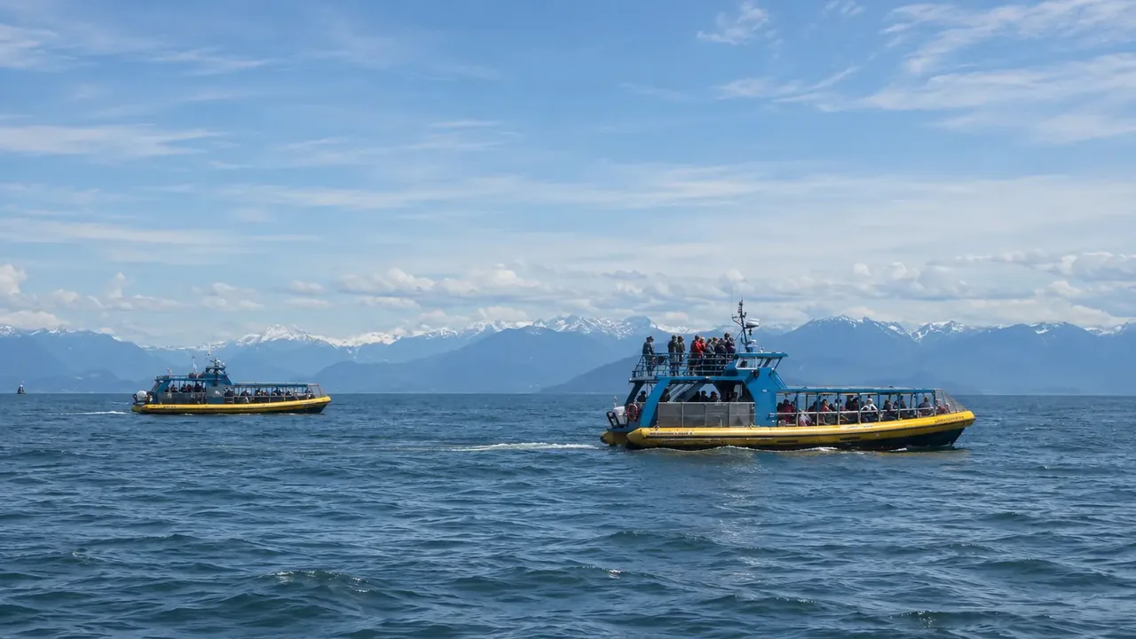 Vancouver Whale Watch Large Zodiac Tour with Guide view 6